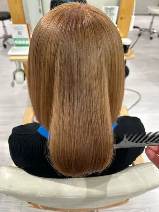 ミディアム 💙まこと💙艶 カラー(Rico)のヘアスタイル