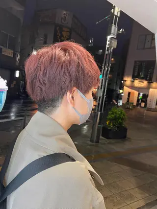 ショート カラー メンズ 武井 弘希 ブリーチなしカラー✨のヘアスタイル