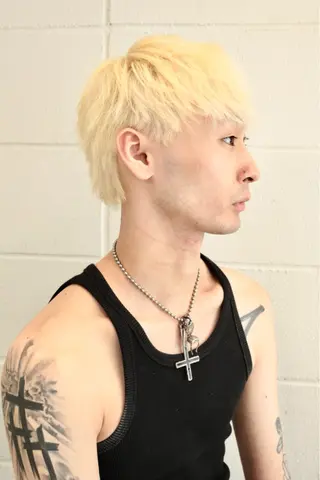 ショート カラー メンズ メンズカット/ スパイキーショートのヘアスタイル