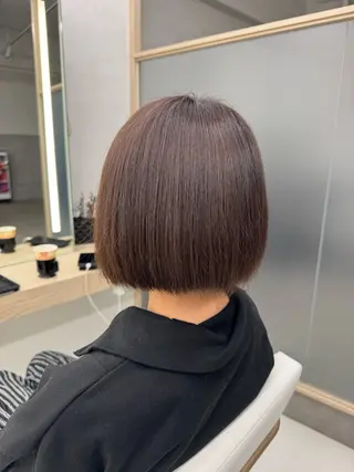 セミロング カラー 韓国レイヤー/ 顔まわり/西野和裕のヘアスタイル