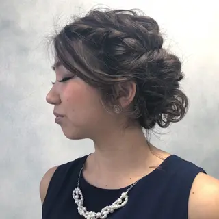 ロング ヘアアレンジ ORIKA 美容室のヘアスタイル
