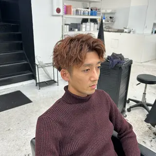 ショート パーマ メンズ 【メンズパーマ特化】 🍏網中勇喜のヘアスタイル