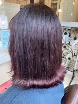 ミディアム カラー Cr'ene by MARIE所属・MEI /Cre'neのヘアスタイル