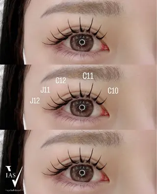 マツエク・マツパ VIAS YURINAのマツエク・マツパデザイン