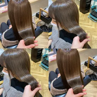 ロング カラー 艶カラー/韓国顔周り 🎀mamiのヘアスタイル