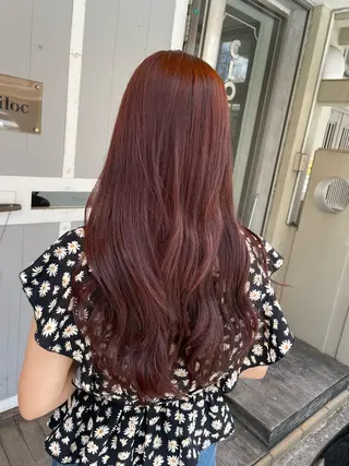 ロング カラー miloc かおりのヘアスタイル