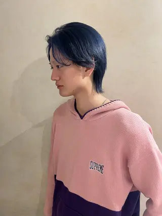 メンズ ハイトーン/ピンク カラー/めい🎀のヘアスタイル