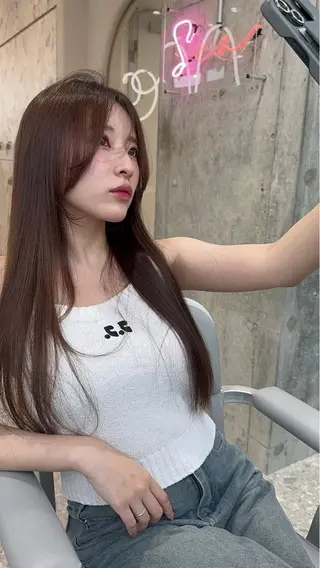 ロング カラー 🩶 HARUKA/ 韓国美髪ヘア🩶のヘアスタイル