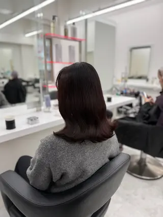 ミディアム カラー ヘアアレンジ 🎀Girly艶髪カ ラー🎀Harukaのヘアスタイル