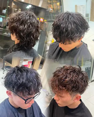 パーマ メンズ SENA 再現性 パーマと縮毛矯正のヘアスタイル