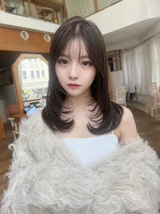 ミディアム カラー 望月威吹/表参道/レ イヤー/似合わせのヘアスタイル