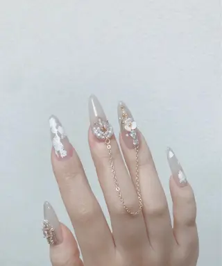 ロング ネイル 長さ出し専門 nynaのネイルデザイン