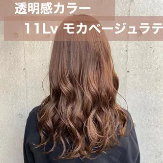 ロング カラー ブリーチなし✨艶髪 カラー𓃲YAGIのヘアスタイル