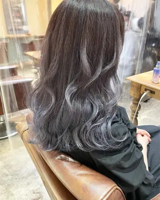 ロング カラー sherry【シェリー】所属・miho 大国町 柔らかハイトーン💛のヘアスタイル