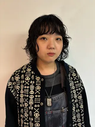 ミディアム パーマ sakura🌸 レイヤー/韓国ヘアのヘアスタイル