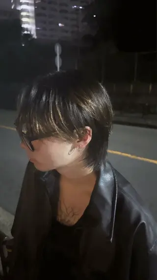 ミディアム 須原 永紳のヘアスタイル