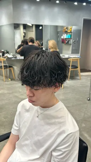 パーマ メンズ 藤平海音/fifth PARKのヘアスタイル