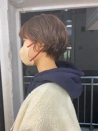 ショート パーマ パーマ、髪質改善 菊地美月のヘアスタイル
