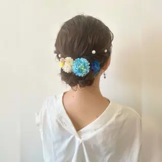 ヘアアレンジ お子様と美容室🧸 HidamaRi絢菜のヘアスタイル