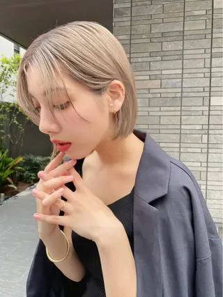 ミディアム カラー 外国人風ヘア スペシャリスト★高沼のヘアスタイル