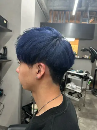 ショート カラー メンズ ゲーマー美容師 KENTOのヘアスタイル