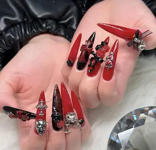 ロング カラー Bling Salonのネイルデザイン