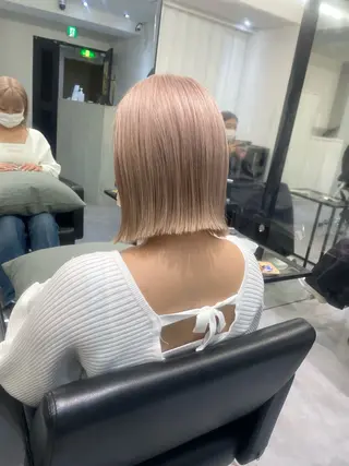 ミディアム カラー AHNKISM所属・似合わせカット💎 トレンドレイヤーのヘアスタイル