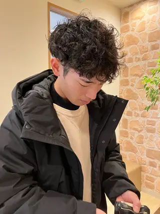 パーマ メンズ ヘアリゾートハピネス所属・🌈 🌈スズキエリカのマツエク・マツパデザイン