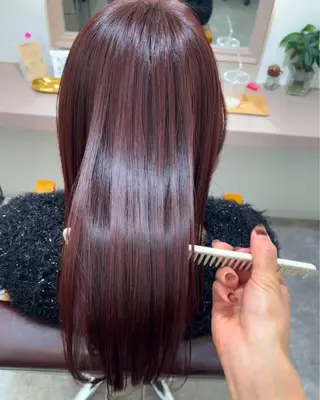 ミディアム カラー 堀越 エリのヘアスタイル