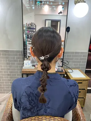 ロング まとまるボブ🌼 アレンジ🌼鴨下穂香のヘアスタイル