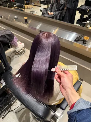 セミロング カラー カラー🌈／ 髪質改善✨／凜太郎のヘアスタイル