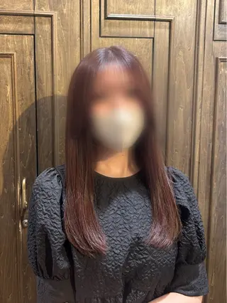 ロング カラー 髪質改善/ボブ/暖色 /𝙨𝙤𝙧𝙖のマツエク・マツパデザイン