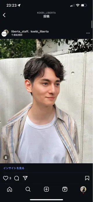 ミディアム liberta所属・メンズhair /こえびのヘアスタイル