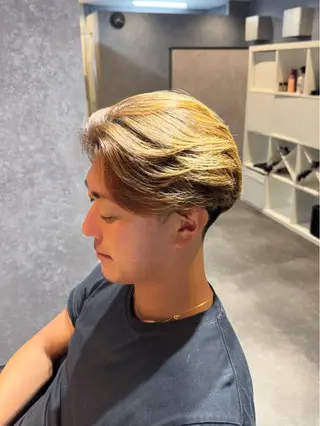 ショート パーマ メンズ 曲がる縮毛矯正 masashiのヘアスタイル