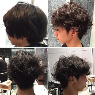 ショート ミディアム パーマ メンズ Re:ta KANZOのヘアスタイル