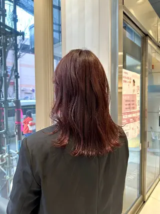 ロング カラー クロスパーマ/うる艶 カラー/Kurumiのヘアスタイル