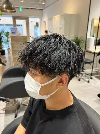 ショート パーマ メンズ 【パーマ満足度No. 1🥇】宮脇 大樹のヘアスタイル