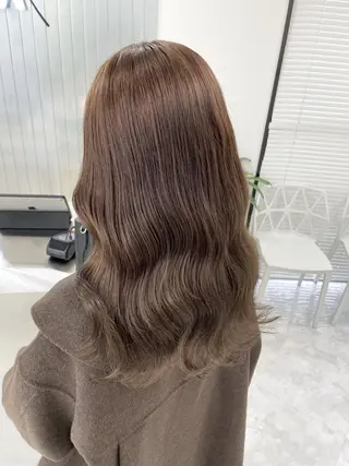 セミロング カラー ヘアアレンジ 🪞【公式】表参道 🪞knot🪞のヘアスタイル