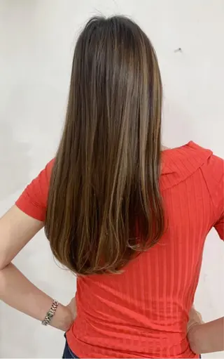 ロング カラー 京都大人女性ショート 徒歩1分/秋山のヘアスタイル