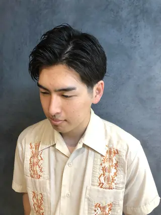 パーマ ヘアアレンジ メンズ ainico+所属・メンズ特化✂️栗原 侑也のヘアスタイル