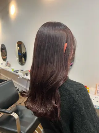 セミロング カラー イシイ ハルナ 🤍のヘアスタイル