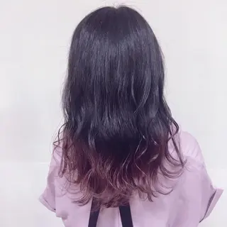 セミロング カラー ヘアアレンジ 【Sweep】おじま のぞみのヘアスタイル