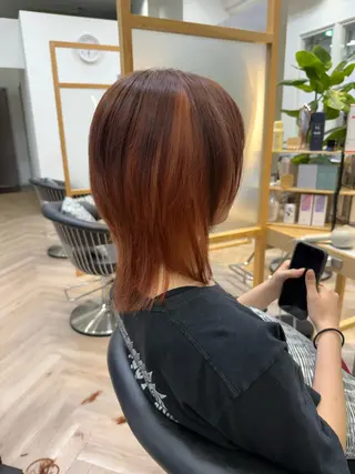 セミロング minagawa yumiのヘアスタイル