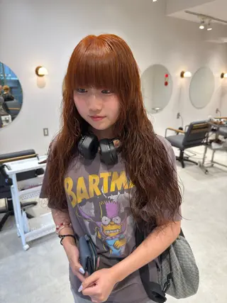 ロング カラー パーマ パーマ/ボブ /レイヤー チヒロのヘアスタイル