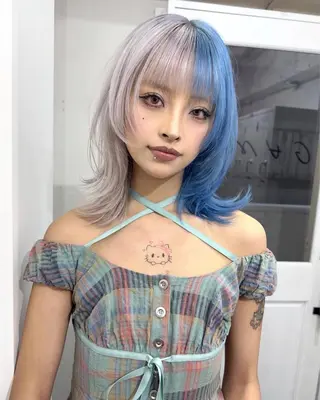 ミディアム カラー 🍎ダブルカラー/ ショートボブ🍎リオのヘアスタイル