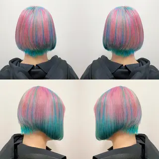 ショート カラー "PEPPU "所属・🌈推し色派手髪 ハイトーンShinのヘアスタイル