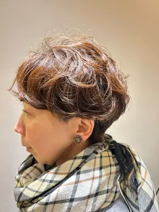 ショート パーマ atelierJDPARIS大通店所属・アトリエJDパリ大畑 美羽🇫🇷💖のヘアスタイル