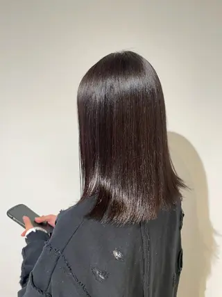 ミディアム カラー 山内 愛可のヘアスタイル