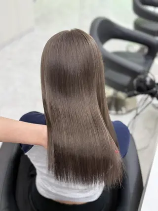 ロング カラー レイヤー/艶ベージュ /🎀Saki🎀のヘアスタイル