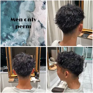 ショート パーマ メンズ Ash西葛西 /momijiのヘアスタイル